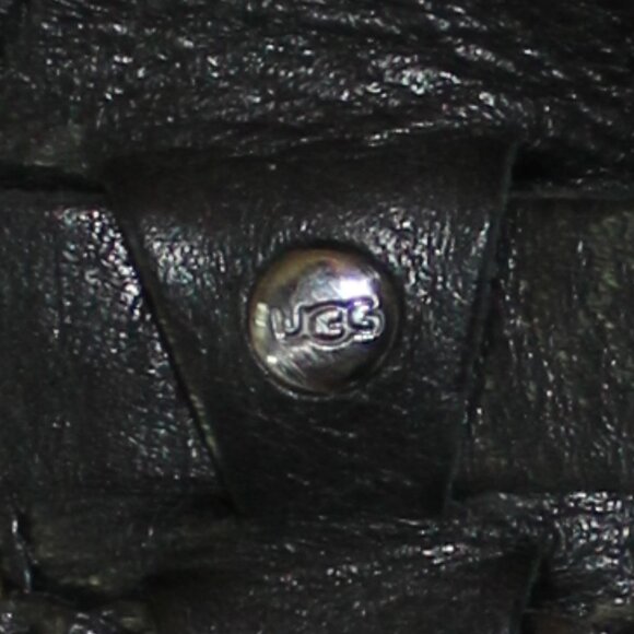 Ugg Australia   Maggie Black Strappy Leather Cork Wedge Sandals size 8 - Picture 9 of 9